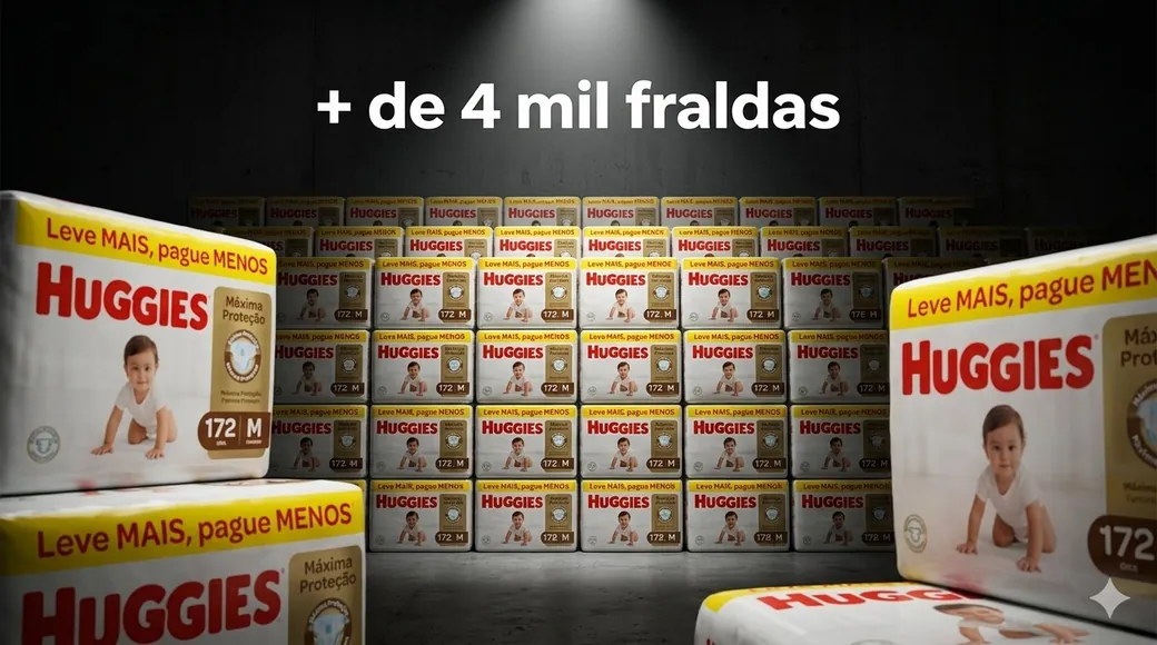 Mais de 4 mil fraldas